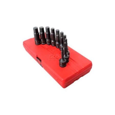 Sunex Sunex Tools 2639 10 PC. 1/2" Drive 6MM-19MM Metric Impact Hex Driver Set W/ Blow Molded Case 2639